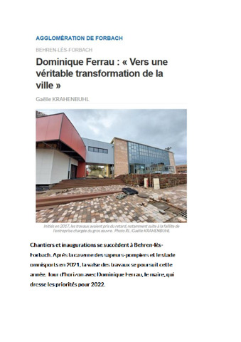 020222_Dominique Ferrau, maire de Behren-lès-Forbach  « plus qu’une rénovation de la ville, c’est une transformation »_RL