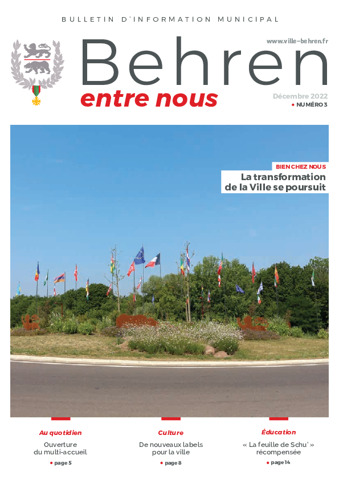 Behren entre nous_Bulletin municipal n°3_Décembre 2022