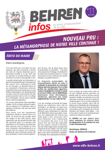 Lettre du Maire N°11_Août 2019