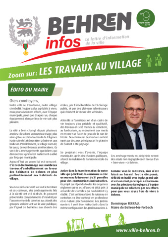 Lettre du Maire N°9_Septembre 2018