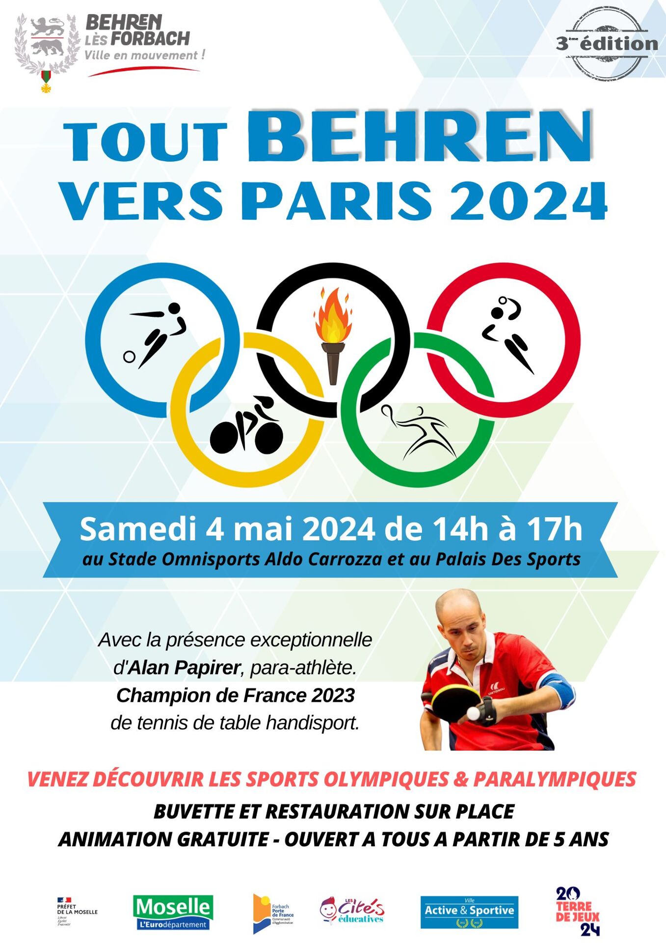 Affiche Tout Behren vers Paris 2024_3ème édition